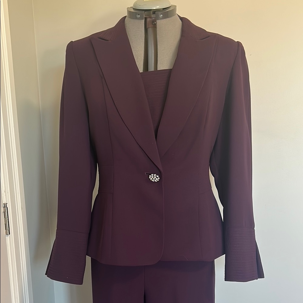 Donna Morgan Purple Blazer Set - size 12